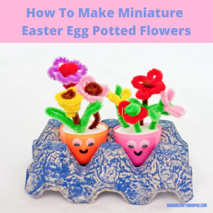 How To Make Miniature Easter Egg Potted Flowers