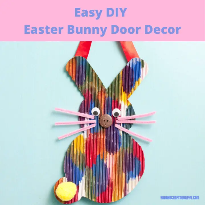Easy DIY Easter Bunny Door Decor