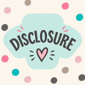Disclosure graphic for Sarah's Craftography